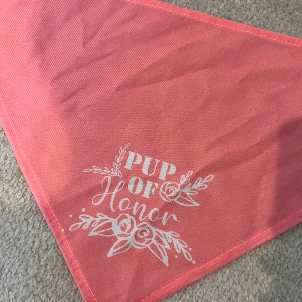 Pink Pup of Honor Bandana